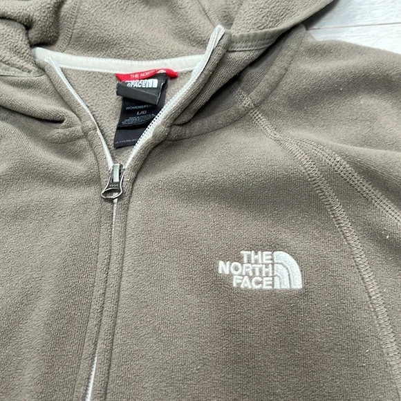 The North Face Hooded Fleece Zip up | Moss Green | Large - Picture 3 of 7